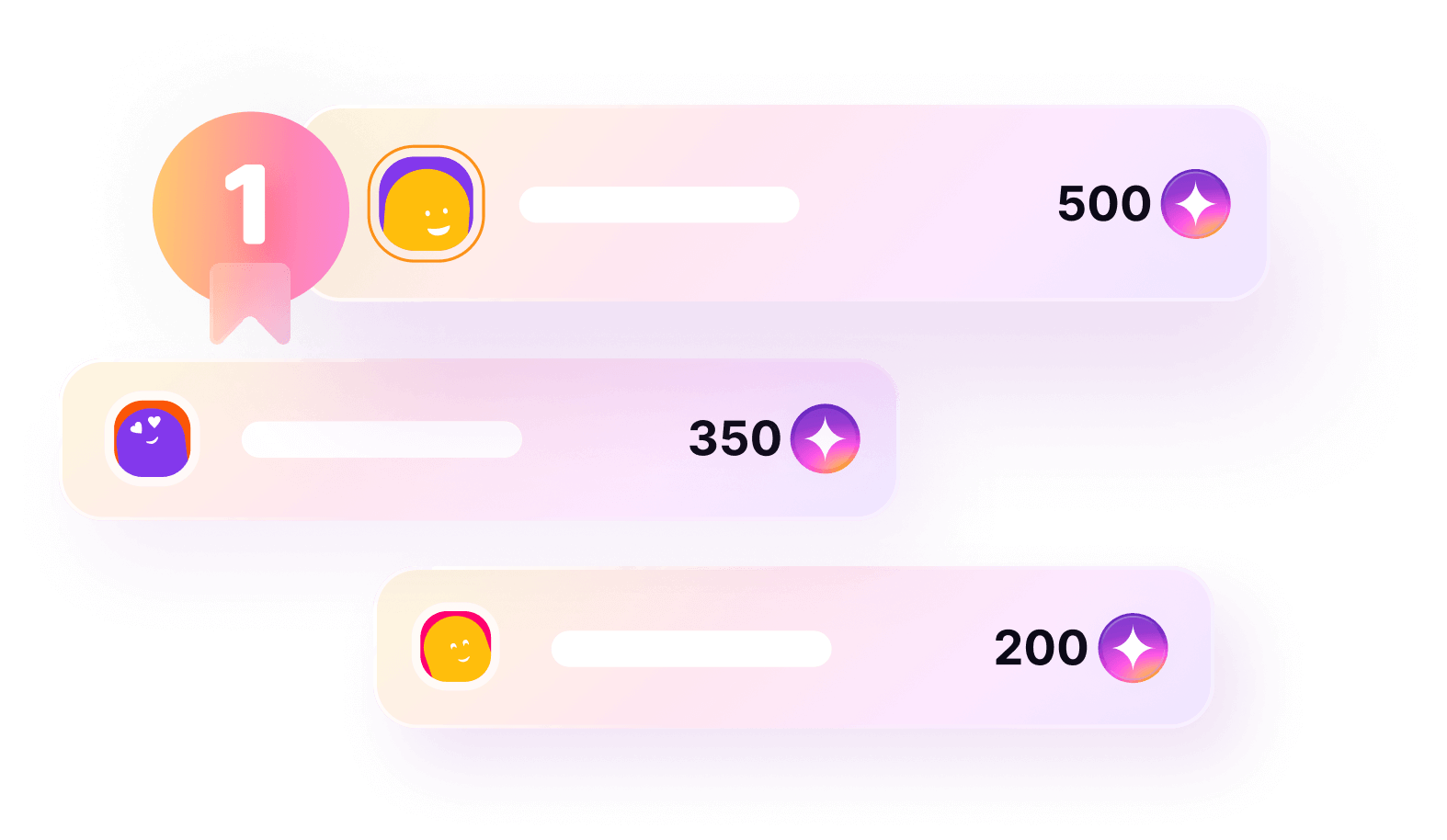 Top users by earned points